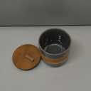 Miamolo Ceramic Jar with Lid Airtight, Coffee Container Kitchen Food Storage Jars for Spice Sugar Tea Bag, Stackable Decorative Jars for Countertop, Grey & 18 fl.oz