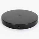 Round Marble Lamp Base - Black 11 inch