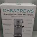 CASABREWS CM5418 Espresso Machine 20 Bar, Compact Espresso Maker with Steam Milk Frother, Stainless Steel Coffee Machine with 34oz Removable Water Tank for Cappuccino, Gift for Women or Men, Silver