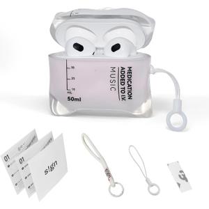 Music Drip Compatible AirPods Case, Compatible with AirPods Pro 1/2 and AirPods 4rd, Liquid Silicone Anti Fall Protective Cover with Lanyard (AirPods 4)