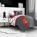Jay Franco Disney Pixar Cars Race Ready 5 Piece Twin Bed Set - Includes Comforter & Sheet Set - Bedding Features Lightning McQueen - Super Soft Fade Resistant Microfiber Official Disney Pixar Product
