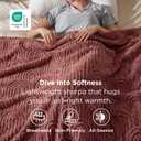 Bedsure GentleSoft Fleece King Size Blanket for Bed - Super Soft & Cozy, Fluffy Blankets for Women & Girls, Ideal for Sofa & Couch, Dusty Rose, 108x90 Inches