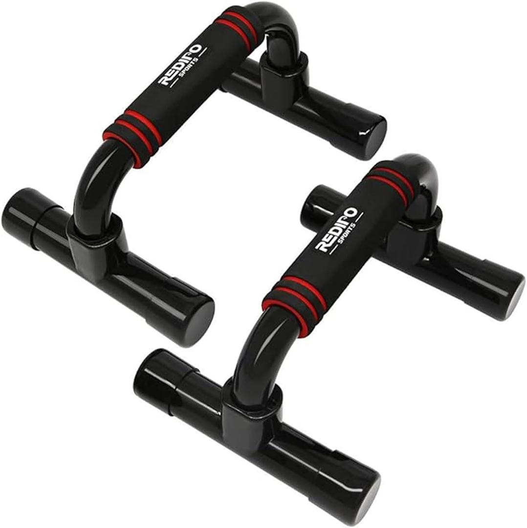 Push Up Bars Strength Training - Workout Stands With Ergonomic Push-up Bracket Board with Anti-Slip Sturdy Structure Portable for Home Fitness Training, Push Up Stands Handle for Floor Workouts, Pack Of 2