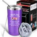 Geiserailie Christmas Aunt Gifts, Aunt Gifts, Aunt Ever Tumbler, Funny Birthday Gifts for Aunt, Presents for Aunt from Niece Nephew Sister, 20 oz Insulated Tumbler (Purple)