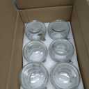 ODBCYWM 17oz Glass Food Storage Jars with Airtight Lids, Set of 6 Clear Preserving Seal Wire Clip Fastening Canisters for Kitchen Canning, Flour, Cereal, Pasta, Sugar, Beans, Pickling Jars 