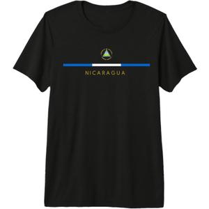 Nicaraguan Roots Nicaragua National Flag Central America NIC Premium T-Shirt, S