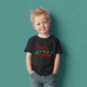 Christmas Shirts for Toddler Boys Girls Kids 2-8 Years, Santa Reindeer Snowman Dinos Truck Short Sleeve Tee (4-5T)