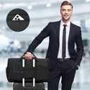 Garment Duffle Bag for Men,Convertible Garment Bags for Travel,Suit Carry-on Travel Bag Expandable with Shoes Compartment for Business Trip,Weekend(Black)