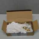 YaFex 2 Pack Heavy Duty Curtain Rods 32-150 Inch, 1 Inch Adjustable Extra Long Curtain Rod for Windows, Gold Window Treatment Rods Set with Aluminium Finials, Modern Design