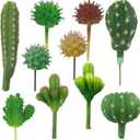 N|A Cayway 10 PCS Artificial Cactus and Succulent Plants - Faux Cacti Decor for Decoration - Bulk Pack