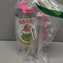 40 oz Tumbler with Handle and Straw, Stainless Steel Tumbler with Lid Straw, Car Mug Sports Travel Christmas Gift 40oz Grinchi Insulated Tumblers (Christmas 17)