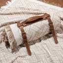 VitalCozy Waterproof Picnic Blankets Outdoor Blanket Foldable 2 in 1 Double Layer Sandproof Beach Mat with Carry Strap for Camping Lawn Park Beach Grass(Khaki)