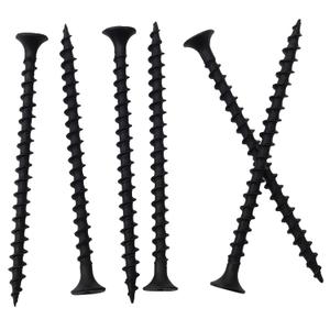 JEGONFRI 85pcs #8  2-1/2 inch High Hardness Drywall Screws, Black, Coarse Thread, Phillips Drive, Bugle Head, Black Wood Screws, Wood and More