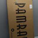 Pamray 32 Inch Computer Desk for Small Spaces with Storage Bag, Home Office Work Desk with Headphone Hook, Small Office Desk Study Writing Table (Brown)