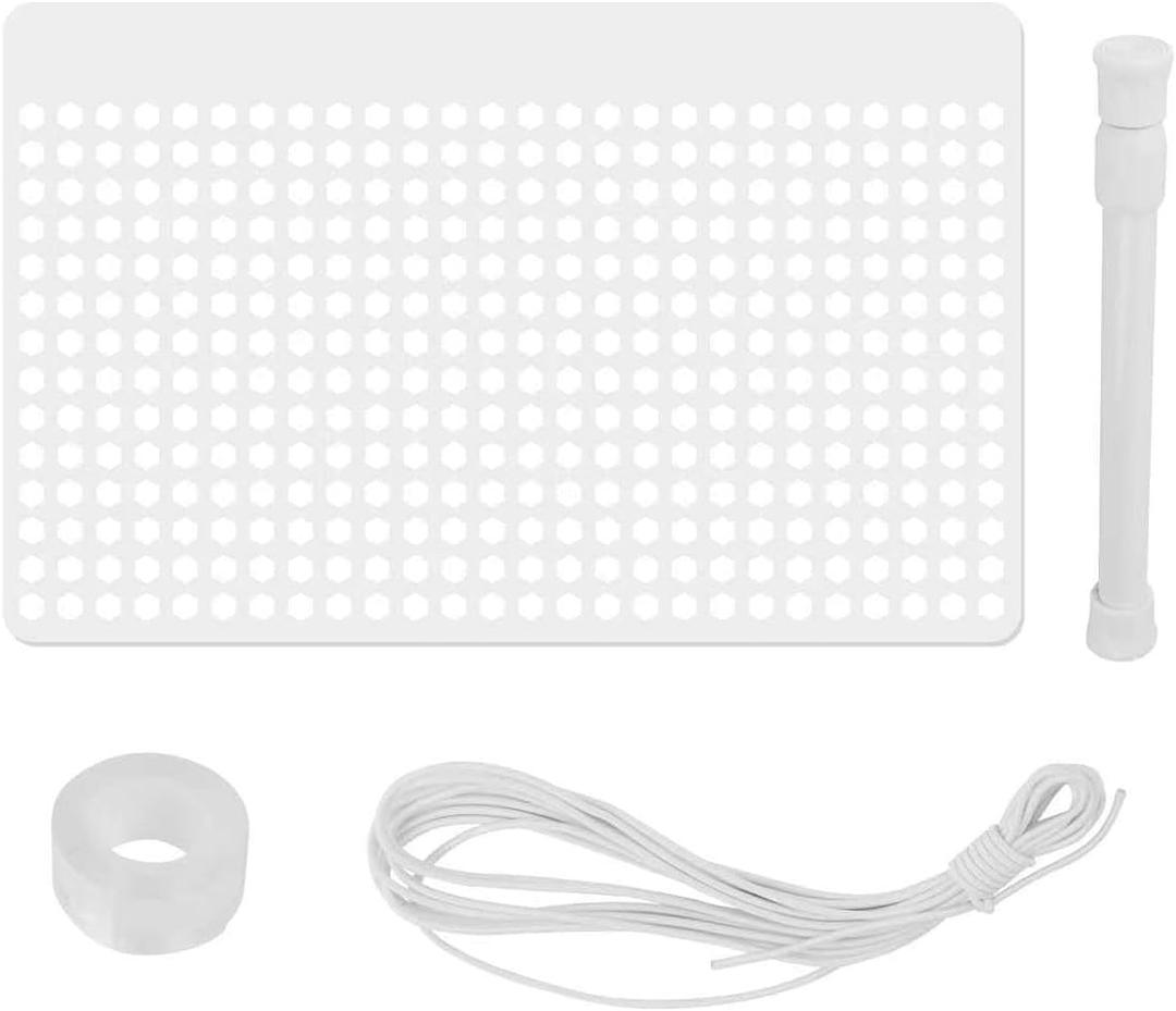 XT Pool Skimmer Guard Kit,Leaf Shield Net for Inground or Above Ground Pools Debris Capture White