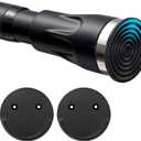 Heavy Duty Shower Curtain Rod - 42 to 87" Adjustable,3-In-1 Installation (No Drilling, Stick-On Or Screw Mount), Non-Slip Stainless Steel Tension Rod for Bathroom,Windows,Room Dividers,Black