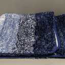 Arotive Microfiber Bathroom Rugs, Shaggy Soft and Absorbent Bath Rug, Non-Slip, Thick Plush Machine Washable Dry Bath Mats for Bathroom, Tub and Shower, 24x16, Blue, Rectangular