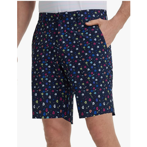 M MAELREG Golf Shorts Men Print Quick Dry 9" Stretch Lightweight Water-Resistant Flex Flat Front Fashion Mens Shorts Casual, Colorful Skull