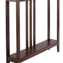  Slim Entryway Table Antique Finish MDF Console Table, Dark Brown