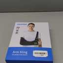 VELPEAU Arm Sling Shoulder Immobilizer for Women and Men, fit Left or Right Arm - Rotator Cuff Support Brace -Medical Sling for Shoulder, Clavicle, Elbow Injury (Comfort type, Medium: Bust 29.5-33.5)