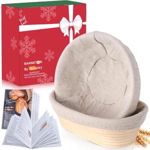 BANNETON BY JEENSLEY, SOURDOUGH BREAD PROOFING BASKETS