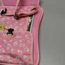 MENZOKE Kids Travel Tray for Toddler Car Seat, Lap Tray for Girl Activities with Dry Erase Board & Cooler Cup Holder, Road Trip Essentials Accessories with No-Drop Large Tablet iPad Holder Stand,Pink