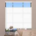 MYshade Top Down Bottom Up Shades Light Filtering Shade Cordless Blinds for Indoor Windows Honeycomb Cellular Sheer Window Blinds & Shades Easy to Install 34" W X 72" H (White)