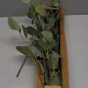 3pcs 33.5inch Eucalyptus Stems Artificial Flowers Fake Eucalyptus Leaves Stems Plastic Grey Green Touch Leaf Branches for Home Office Flowers Bouquet Centerpiece Wedding Decoration Christmas Decor