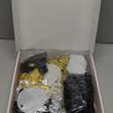 Black Gold Balloon Arch | Black and Gold Balloon Garland Kit - Different Size Balck Gold Silver Balloons | 5/10/12/18 Inch Balloons for Halloween Happy New Year Anniversary Party Decor