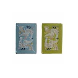 6.4IN Ceramic Jewelry Tray Blue