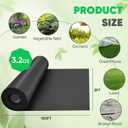 Non-Woven Thick Weed Barrier Fabric 3FT x 180FT, 3.2 oz Heavy Duty Weed Barrier Landscape Fabric, Ground Cover for Superior Weed Control, Easy Setup for Gardens, Landscaping, Flower Beds