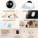 Vivideye Pet Camera 1080P, Movable Robot Security Camera for Dog Cat, Rolling Robot Indoor Camera with Talk,Battery-Operated, Auto-Recharge, Night Vision,SD/Cloud Storage, Pet/Human/Voice Detection