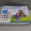 Bottleboom STEM 13-in-1 Education Solar Power Robots Toys for Boys Age 8-12, Educational Toy Science Kits for Kids Experiment Robotics Set Birthday Gifts for 8 9 10 11 12 Years Old (Blue Gray)