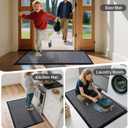 Heavy Duty Absorbent Quick Dry Bathroom Rugs Non Slip Bath Mat, Upgrade Rubber Ddging Bathroom Floor Mats