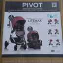 Evenflo Pivot Modular Travel System with LiteMax Preemie and Infant Car Seat (Dusty Rose Pink), Manufacture Date 10/28/2025