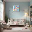 CHWGLFGG Diamond Art Kits for Kids with Wooden Frame, Alpaca Diamond Painting Kits for Beginners, DIY Big Gem Paintings Kits Animal Diamond Dots for Kids Ages 8-12, Home Wall Decor 7x7 Inch