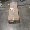 LFT HUIMEI2Y Glass Display Cabinet with LED Lights and Lock, 4-Shelf Curio Cabinets with Door, Tempered Glass Collection Display Showcase for Bedroom, Living Room 65x 17x 14.5 Black