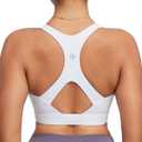 RUNNING GIRL Sports Bras for Women High Support, Adjustable Straps High Impact Racerback Bra with Hook Closure Molded Cup