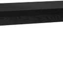 Henn&Hart 48" Rectangular Low-Profile Coffee Table for Living Room, Family Room, or Office, Natural Black