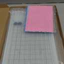 Glass Craft Mat for Crafting Measuring Painting Work Magnetic Cutting Media Mat for Crafts Tempered Glass Crafting Surface for Cutting Stamping Mixed Media Heat Embossing and Hot Glue Projects, White
