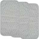 BlueSnail Quilted Thicker Waterproof Changing Pad Liners,3 Count(Heater Gray)