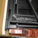 Huuger 47 Inch Computer Desk with Power Outlets and LED Lights, Gaming Desk with 4 Drawers, Office Desk with Monitor Stand, Study Work Home Office, Small Spaces, Black