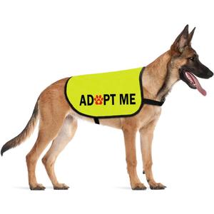 CENWA Dog Jacket Vest, Premium Composite Cloth, Medium, Adopt Me, 25-40 lbs