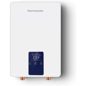 Mini Tankless Water Heater Electric 110V ~ 120V for Sink, ThermoMate 4.5kW 37.5A at 120V Small Point of Use Water Heater CSA Approved, Must HardWird Requiring 10AWG Wire