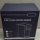 Hot & Iced Coffee Maker with Bold Setting, Single Serve Coffee Maker for K Cup and Grounds, 6-14 Oz Brew Sizes, 50 Oz Removable Water Tank, One Cup Coffee Machine with Reusable Filter, Black