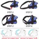 Dog Harness, No-Pull Reflective Dog Vest, Breathable Adjustable Pet Harness with Handle for Outdoor Walking - No More Pulling, Tugging or Choking (Blue, L)