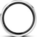 Smart Ring with Air Gesture Control, Health Tracker, 7-Day Battery, IPX8 Waterproof, Heart Rate & Sleep Monitor - Stylish Fitness Ring for Men & Women, Compatible with iOS/Android, Size 8,Silver