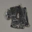 3 Pack Black Door Hinges 4 Inch, Exterior Door Hinges with Square & 5/8" Radius, Removable Pin, Perfect for Heavy-Duty Front & Back Door, Antirust & No Squeaks