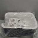 Sfozstra Cat Litter Box with Lid, Fully Enclosed Splash-Proof and Leak-Proof Urine High Edge and Odorless Cat Litter Box, Easy to Installation and Clean (Black with Pedal(S))