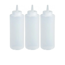 Squeeze Bottles Clear Set of 3 (24 OZ.)